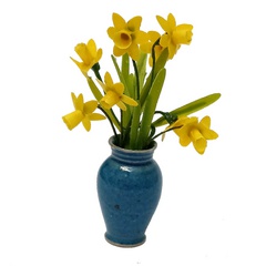 Image of <b>NEW:</b> OOAK Stencilled Daffodils